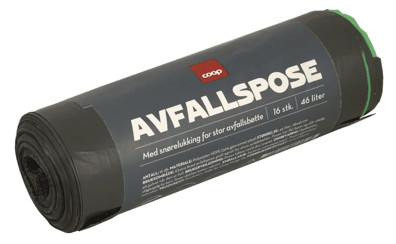 Avfallspose 46l Snørelukking Coop