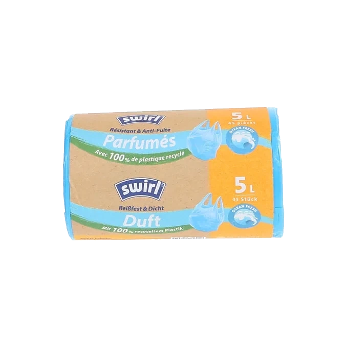 Avfallspåsar Handtag 5 L 45-pack