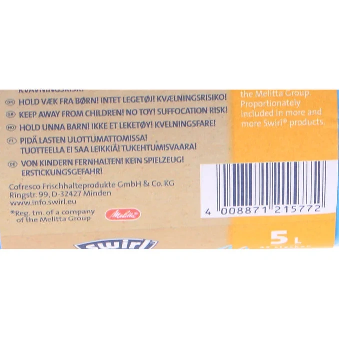 Avfallspåsar Handtag 5 L 45-pack