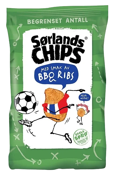 Sørlandschips Bbq Ribs 180g
