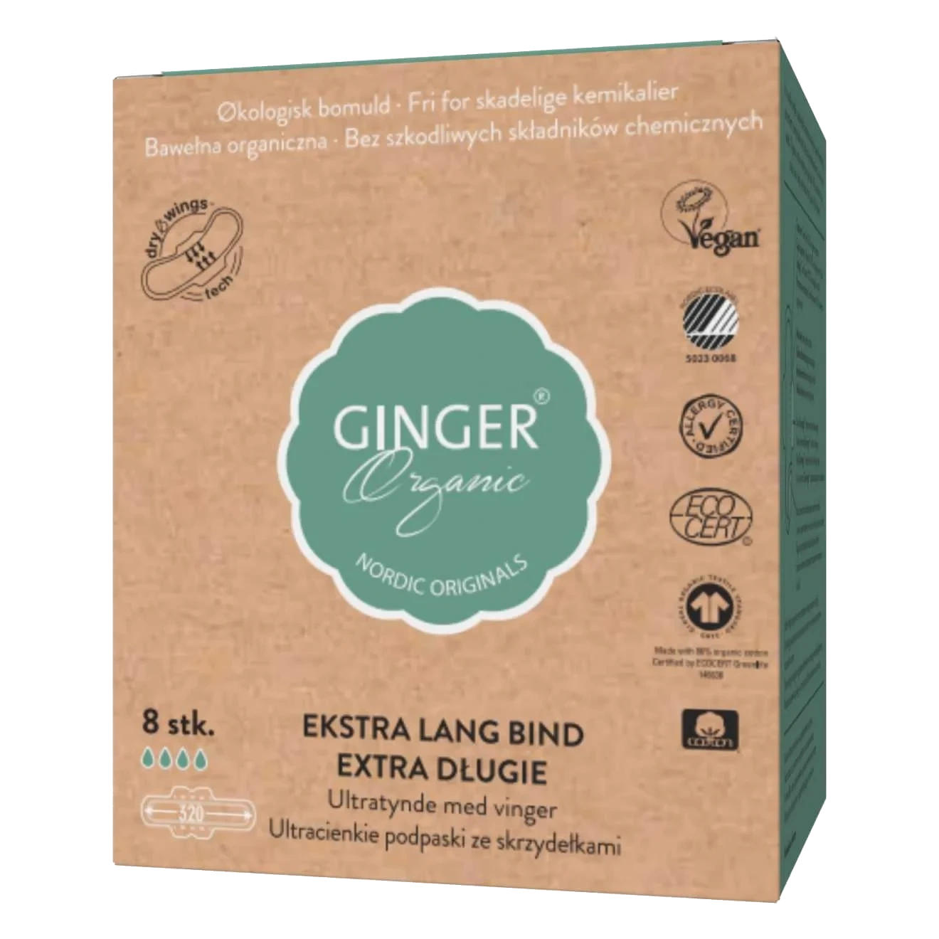 Bind Ekstra lange med vinger