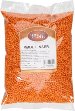 Røde Linser 1kg Hasat