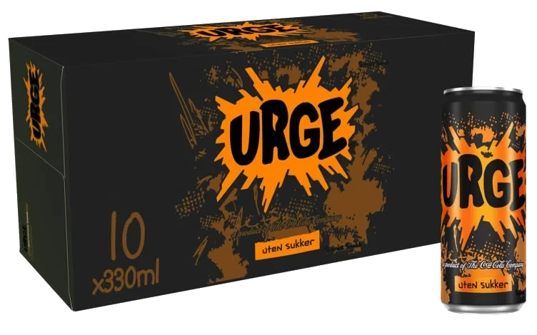Urge Citrus u/Sukker 0,33lx10 boks