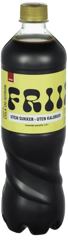 Coop Frii Cola med Sitron 0,75l
