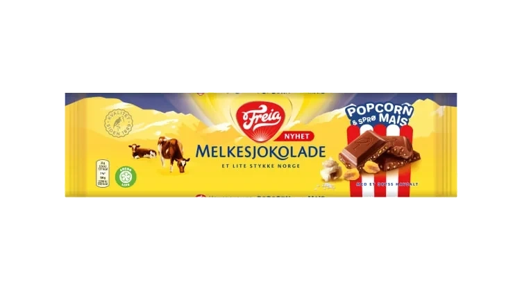 Melkesjokolade Popcorn Mais&Havs 190g Freia