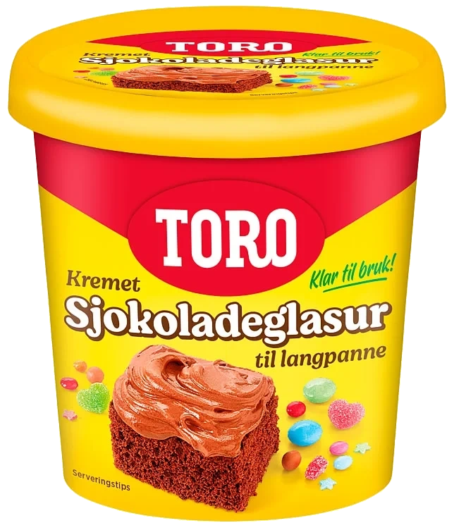 Sjokoladeglasur Kremet 340g Toro