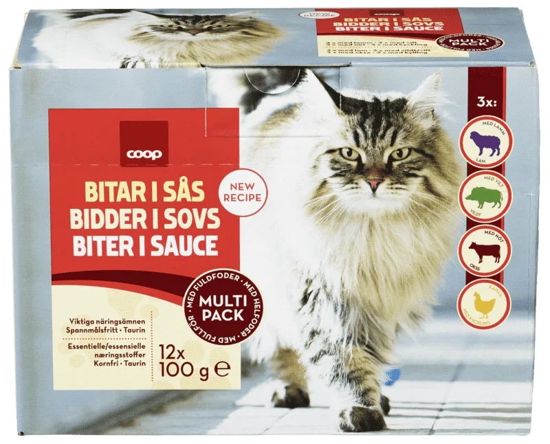 Coop Catz Saus 12pk a 100g