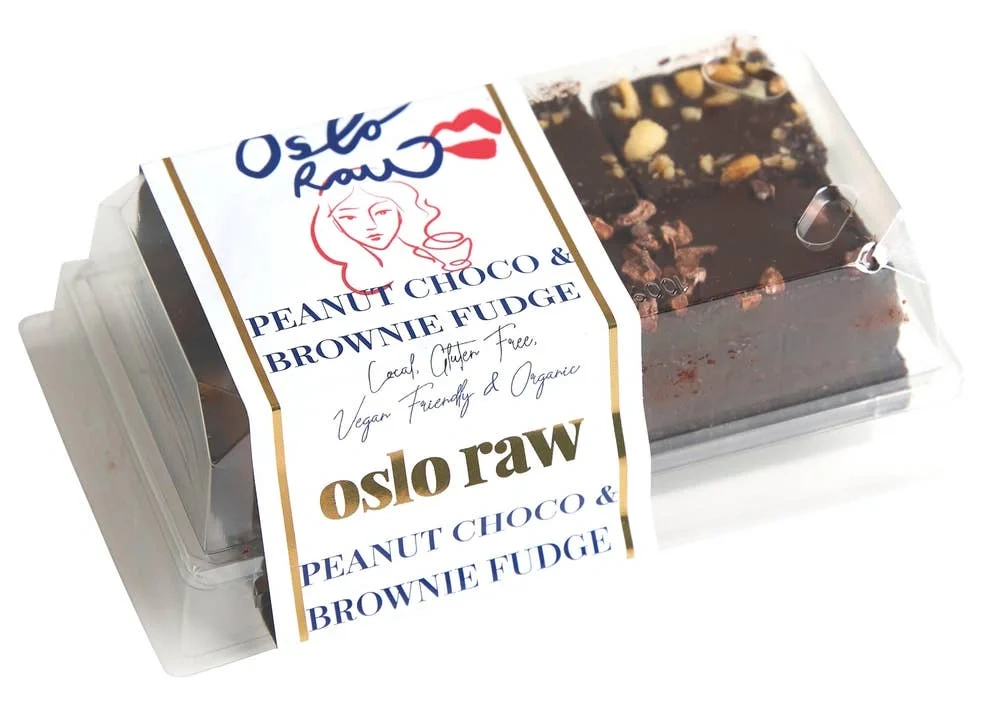 Peanut Choco & Brownie Fudge 2pk 180g Oslo Raw
