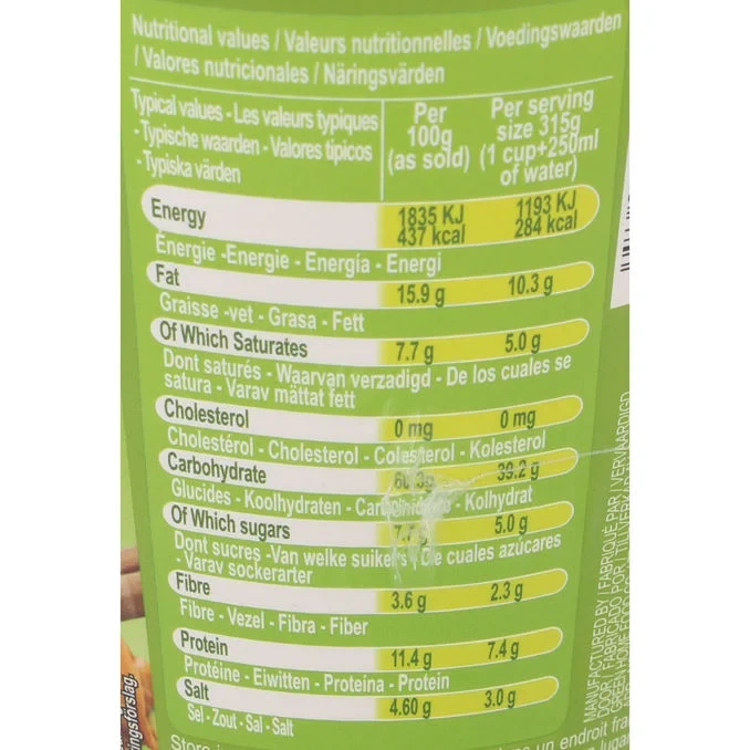 Nudelkopp Grönsaker