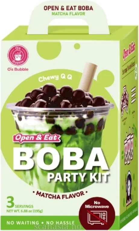 O's Bubble Boba Kit Matcha 195g