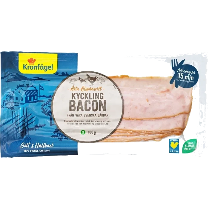 Kycklingbacon 100g Kronfågel