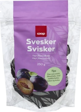 Dried Prunes, Size 50/60, A-pitted