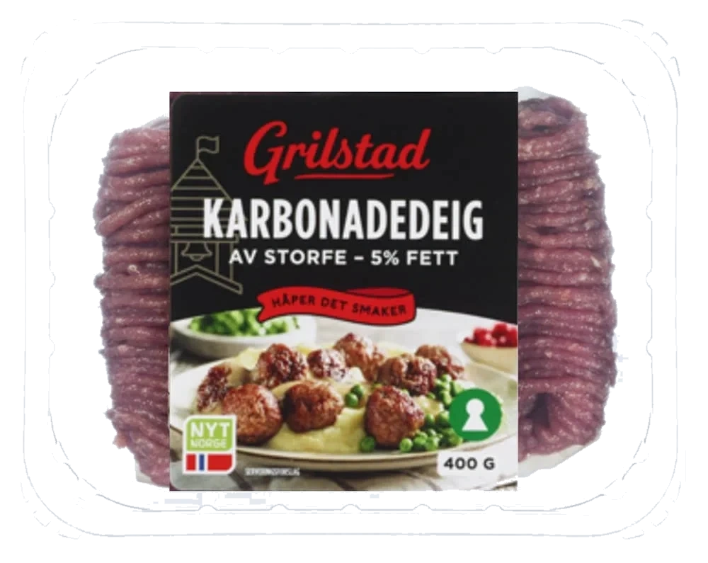 Karbonadedeig av storfe