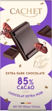 Cachet Extra Dark Chocolate 85% Cacao 100g