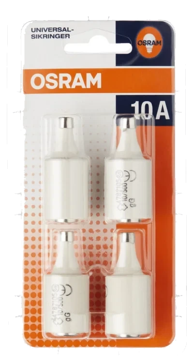 Sikringer 10a 4stk Osram