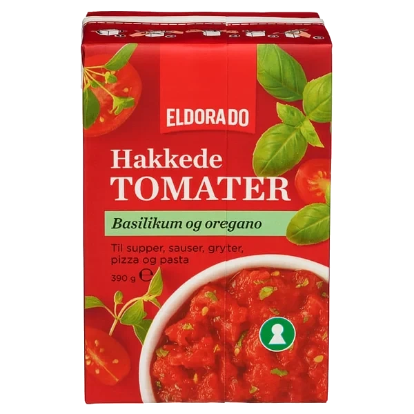 Tomater Hakkede M/urter 390g Eldorado