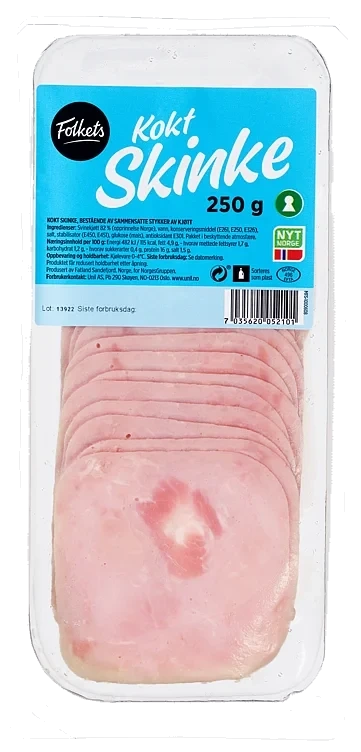 Skinke Kokt 250g Folkets