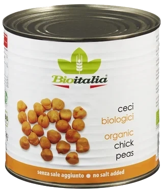 Bioitalia Kikerter 2550g Økologisk