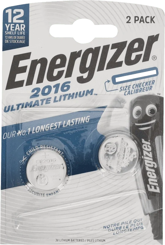 Energizer® CR2016 Lithium Performance batterier