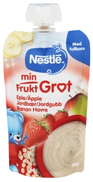 Min Fruktgrøt Jordbær 110g fra 6m Nestle