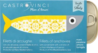 Ansjosfilet i Olivenolje med Sitron Italiensk