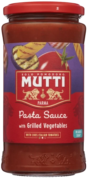 Pastasaus m/Grillede Gr.Saker 400g Mutti