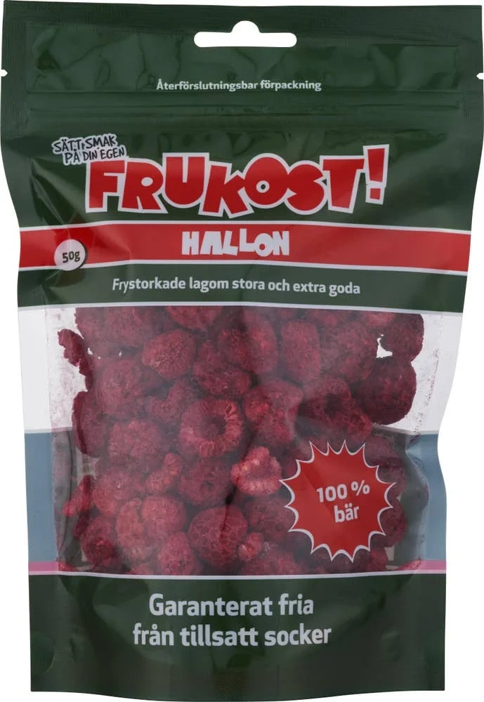 Frystorkade Hallon
