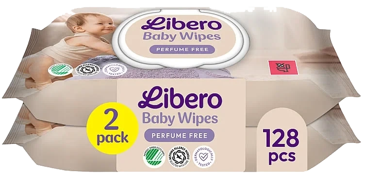 Libero Våtserviett Duo 128stk