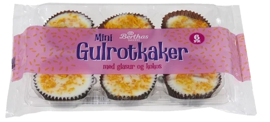 Mini Gulrotkake Berthas 6pk