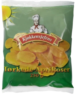 Aprikoser Tørkede 250g Kjøkkensjefe