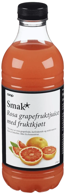 Smak Rosa Grapefrukt 1l