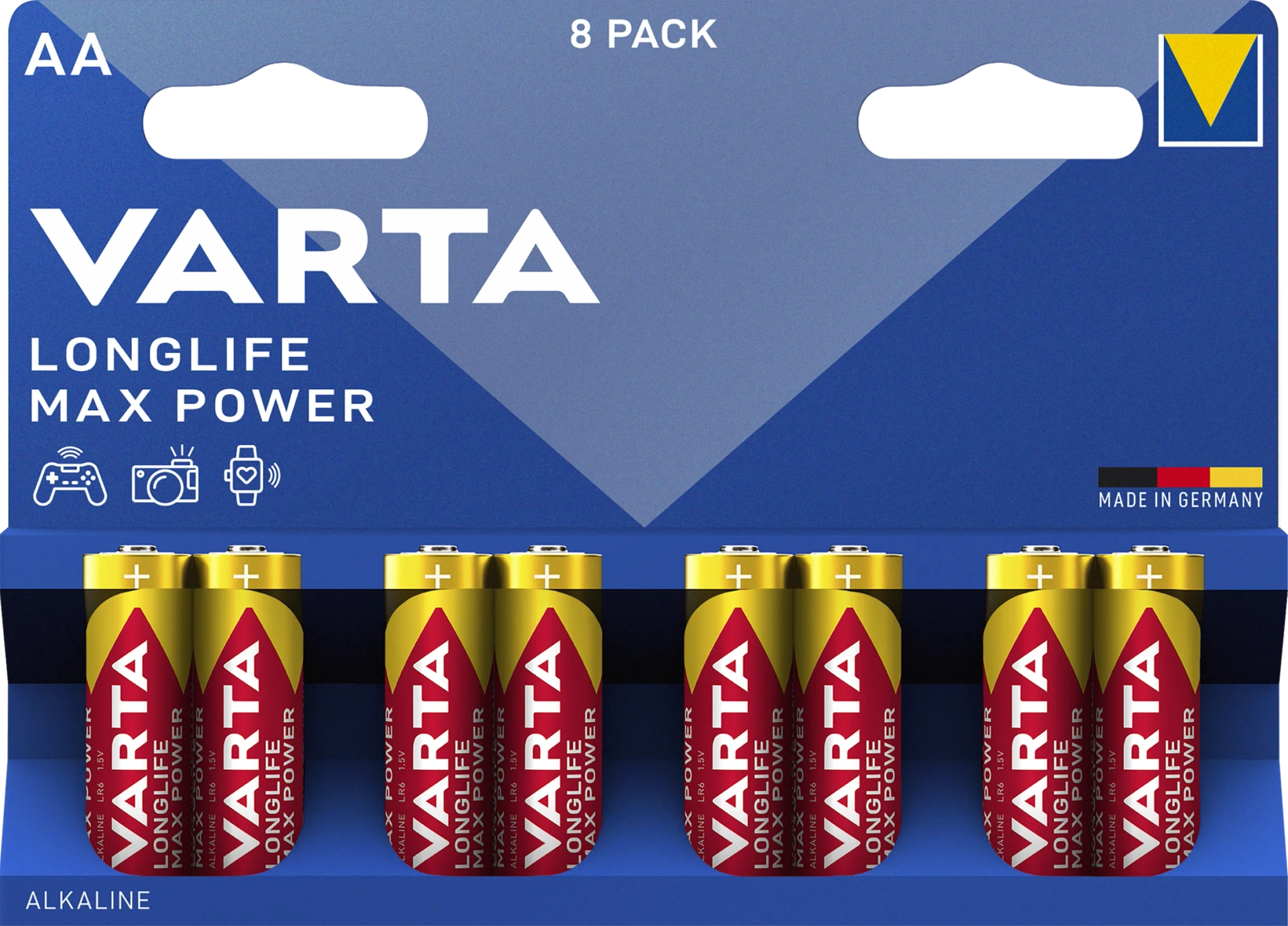 Batteri Longlife Max Power AA 8-pack