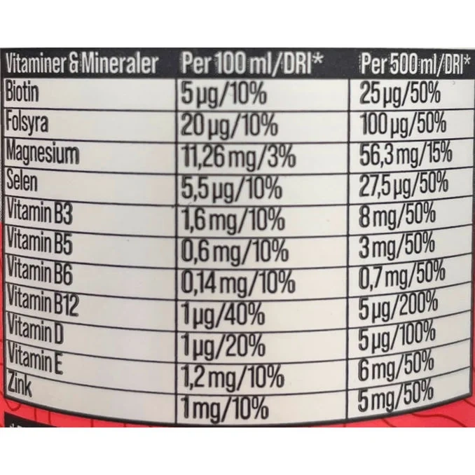 Vitaminvatten Jordgubb-Rabarber 12-pack