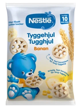 Tyggehjul Banan 28g fra 10m