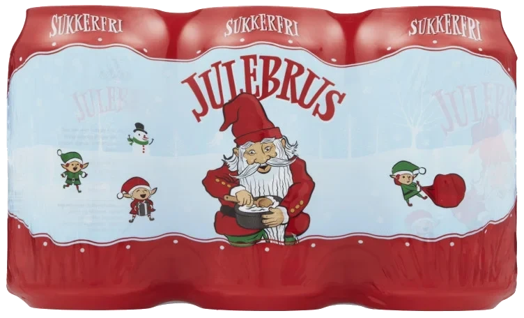 Aass Julebrus Sukkerfri 0,33lx6bx