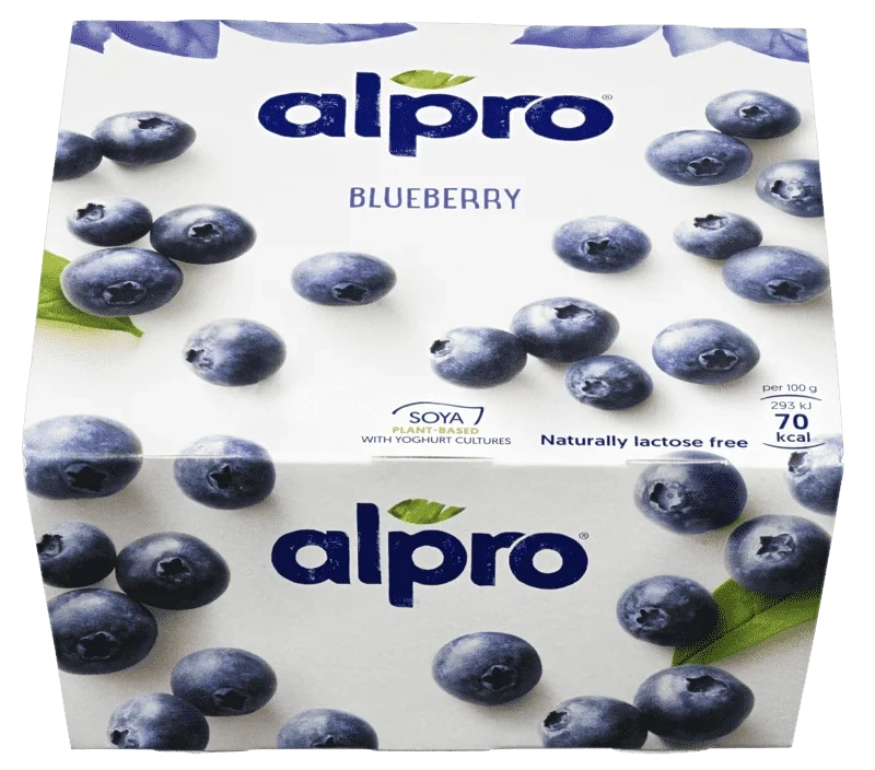 Plantebasert Yoghurt Soya Blåbær 4x125g