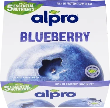 Plantebasert Yoghurt Soya Blåbær 4x125g