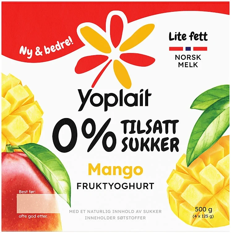 Yoplait 0% Mango 4x125g