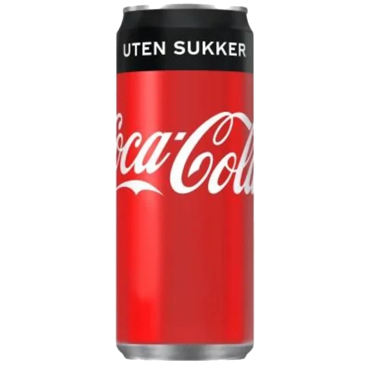 Coca-Cola u/Sukker 0,25l boks