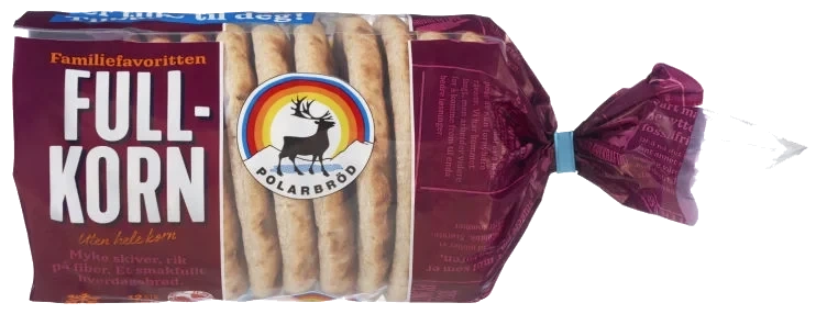 Polarbrød Fullkorn 12stk 450g