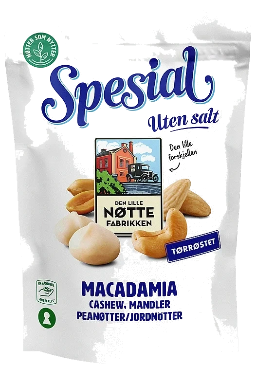 Dln Spesial Nøtter Usaltet 170g