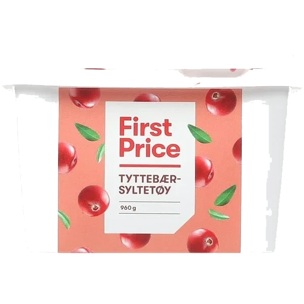 Tyttebærsyltetøy 960g First Price