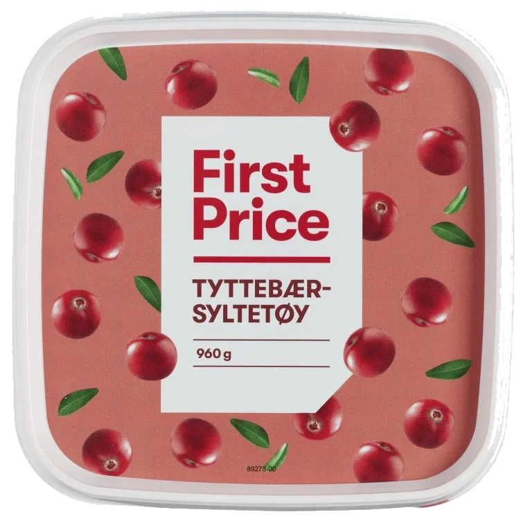 Tyttebærsyltetøy 960g First Price