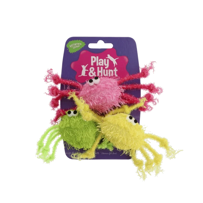 Fargerike Edderkopper 3pk