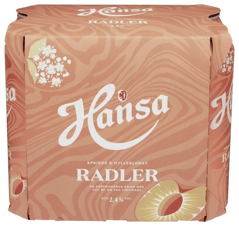 Hansa Radler Aprikos/Hylleblomst 6stk x 0,5l