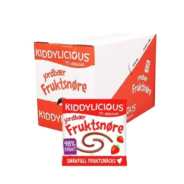Fruktsnøre Jordbær (Kartong 18 stk)