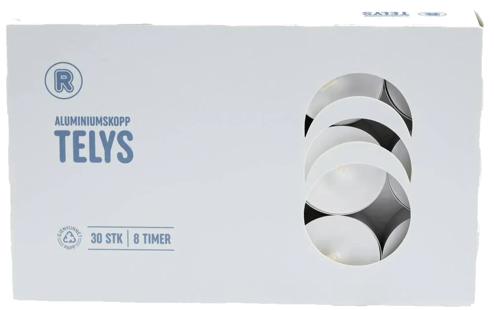 Telys 8 timer, 30 stk