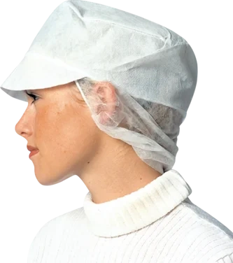 Luer (snood Cap) med Skjerm av Ikke-vevd Polypropylen