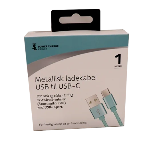 Ladekabel USB-C 1m Turkis