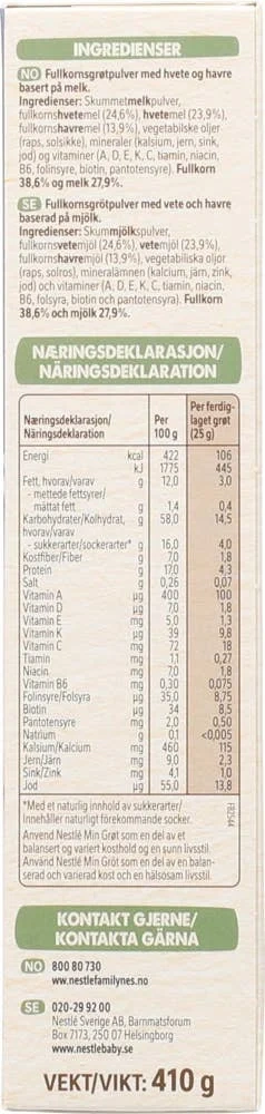 Min fullkornsgrønt God natt